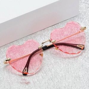 Super Cute New Pink Heart Shaped Sunglasses♡